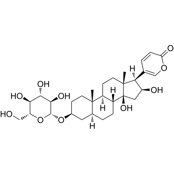 14β,16β-Dihydroxy-3β-(β-D-glucopyranosyloxy)-5α-bufa-20,22-dienolide 1323952-04-0